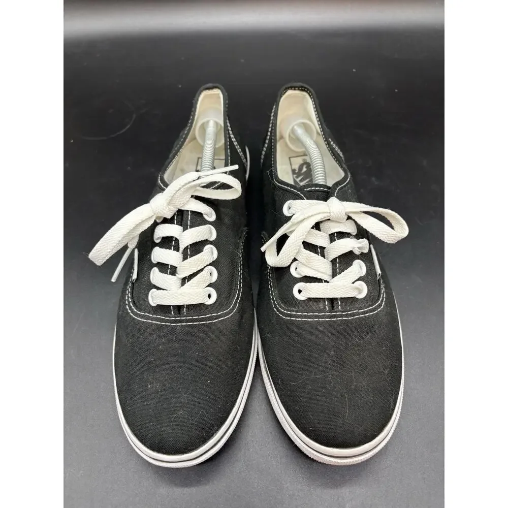 Vans Black Casual Thin Sole Shoes Sneakers Size M 7 W 8.5